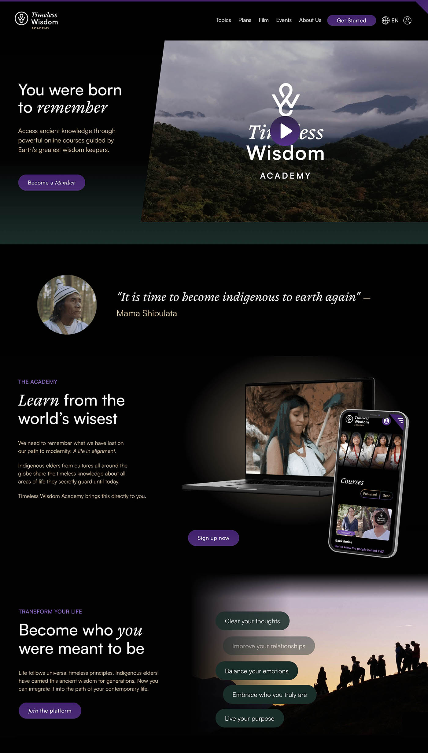 Timeless Wisdom Academy Start a